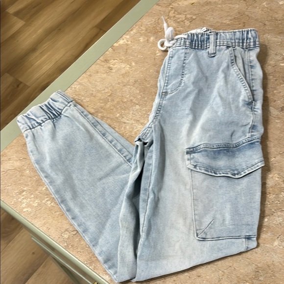 Light Blue Vintage Wash Jogger Jeans - Picture 7 of 7